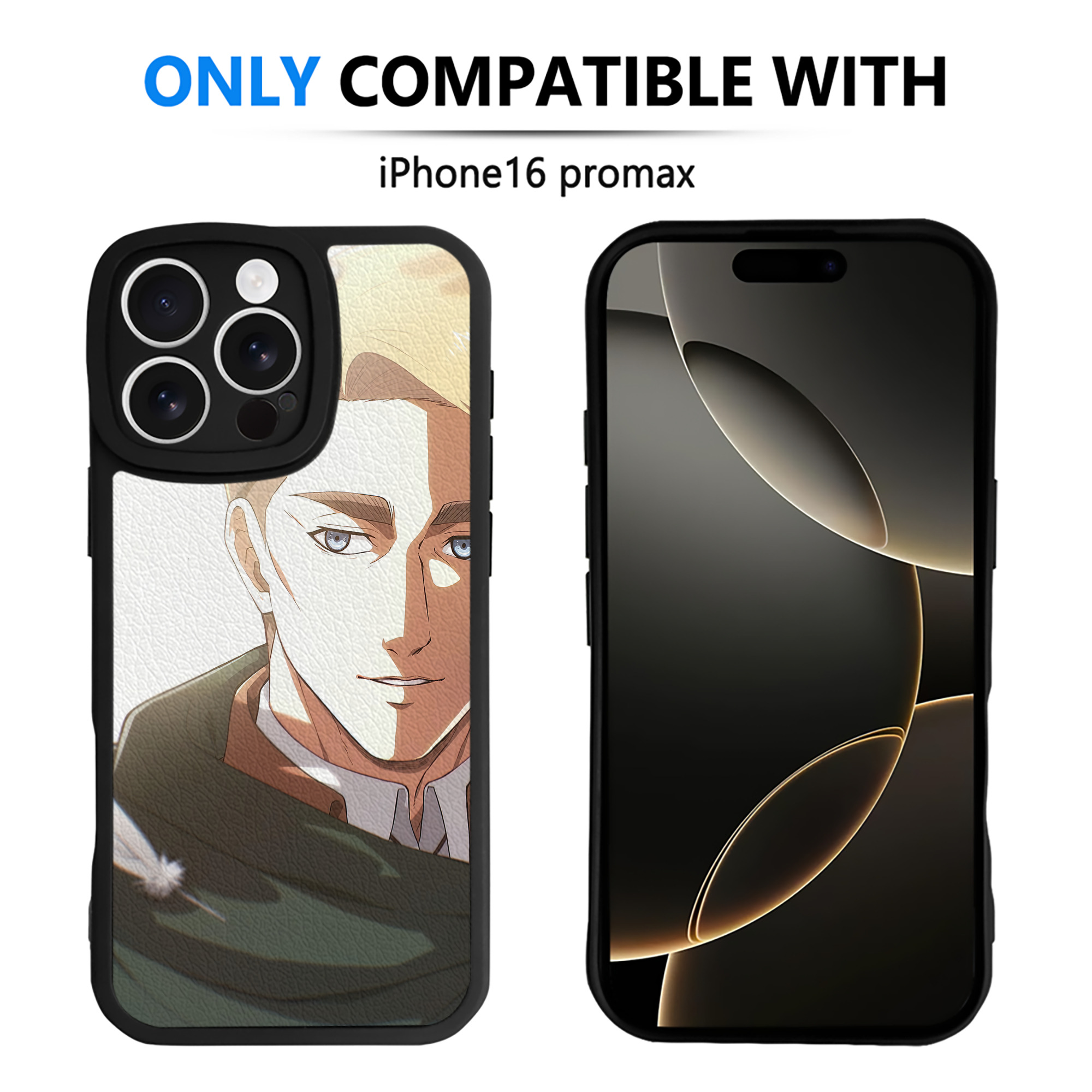 （画像用） 進撃の巨人 Attack on Titan 【iPhone 16シリーズ対応】シリコンスマホケース（レザー調） 材質：シリコン